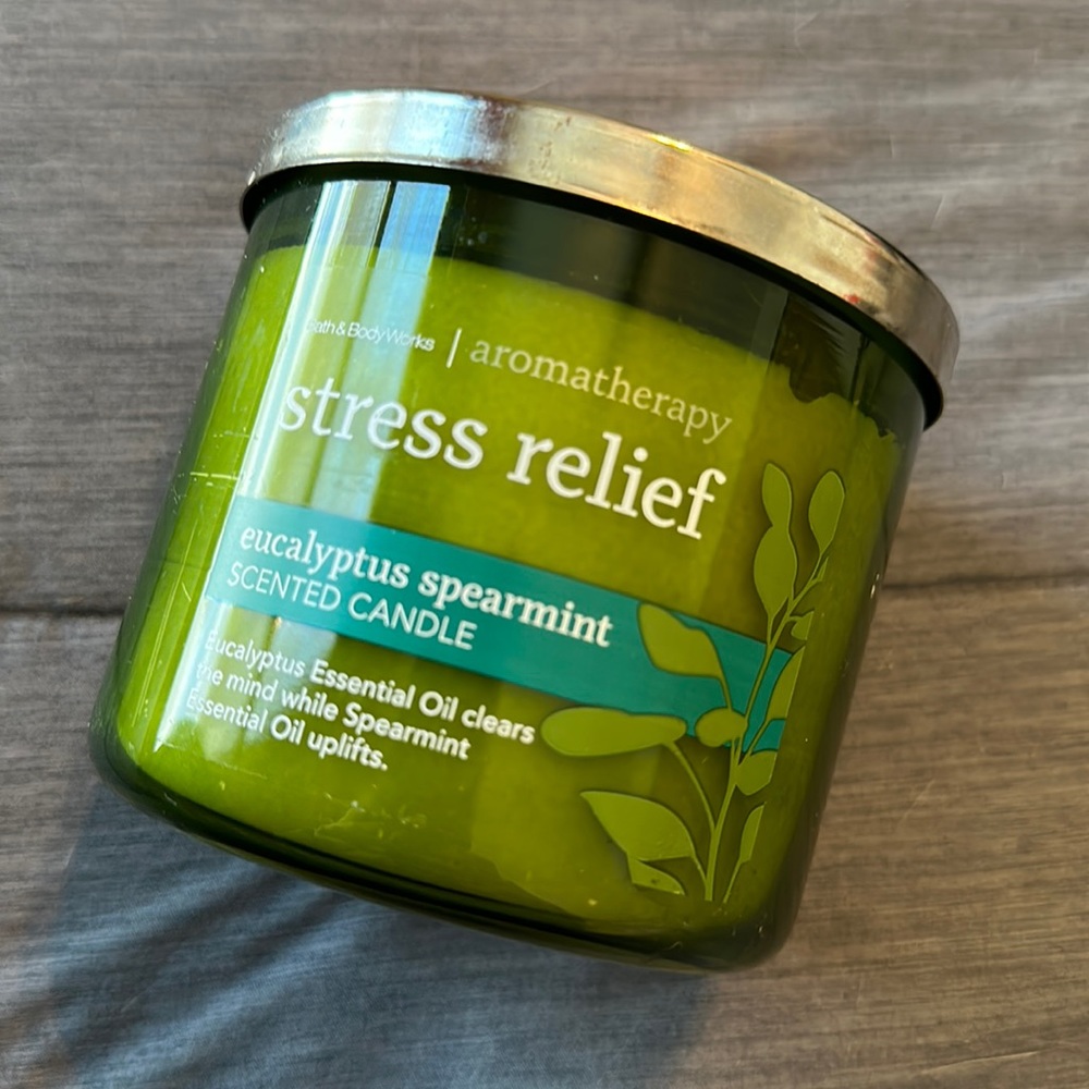 Stress Relief Bath & Body Works Three Wick Candle